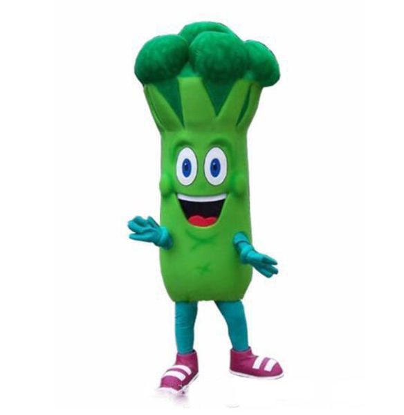 2019 Fábrica de venda quente Halloween Broccoli traje da mascote dos desenhos animados vegetais personagem de anime tema Fatos de carnaval de Natal festa de fantasia