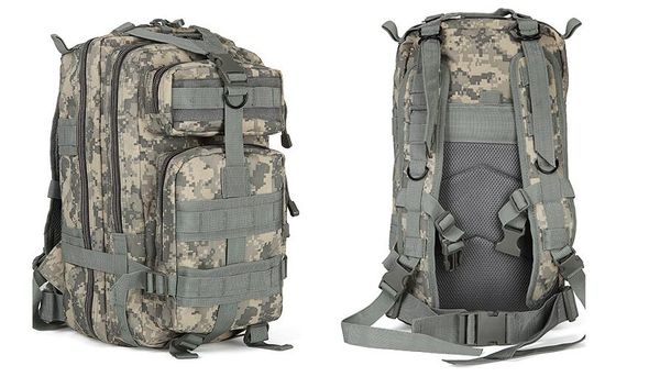 Designer-30L Outdoor Sport Zaino tattico militare Molle Zaini Camping Trekking Bag zaini 50 pezzi DHL libero Fedex