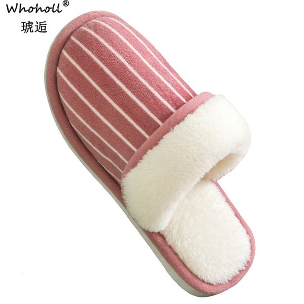 

winter home slippers women men soft indoor warm pantuflas terlik cotton-padded lovers home slippers indoor shoes, Black