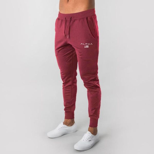 

spring and autumn men's sports running pants jogging training stretch feet sports pants gym fitness jogging m-2xl, Black