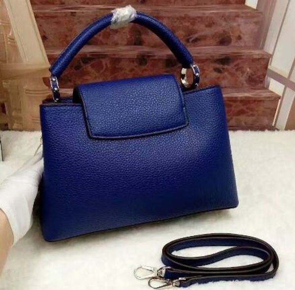 

2019 капуцинов совершенно новый высокое качество женщин real телячьей 27см и 36см кожа магазины плеча сумки тотализатор кошелек c09