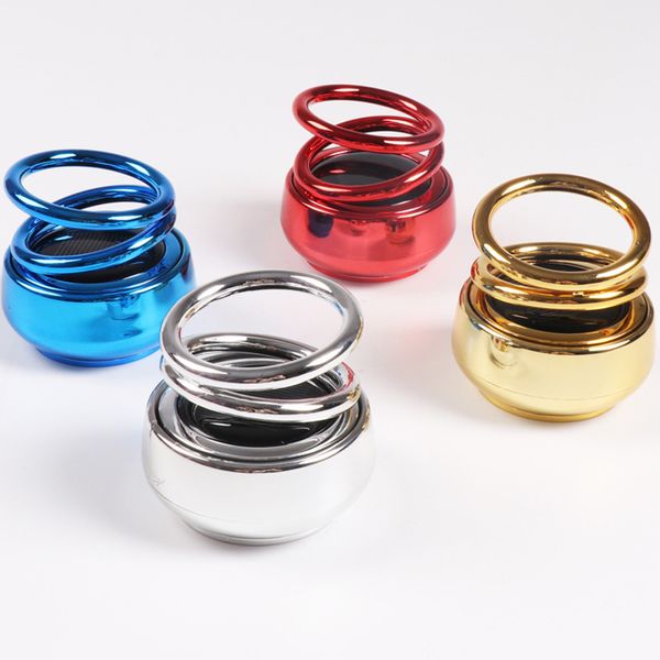 

car interior air freshener air purifier fragrance case double ring rotating removes smell