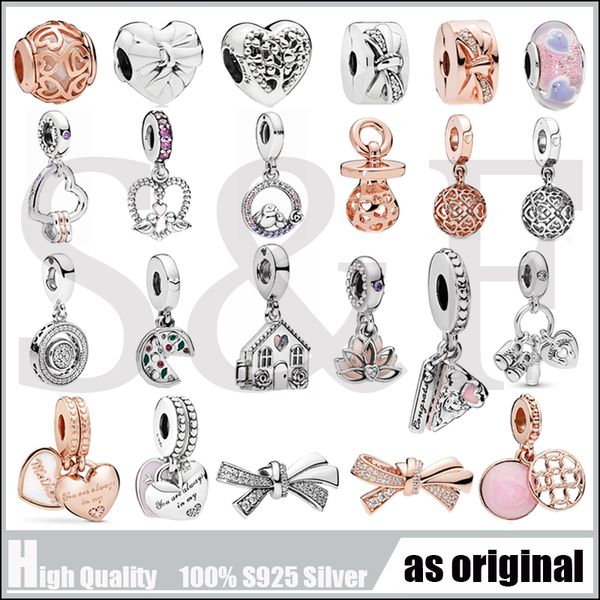 

mothers day collection gift 925 sterling silver charm original diy fashion jewelry fit women style charm bracelets, Bronze;silver