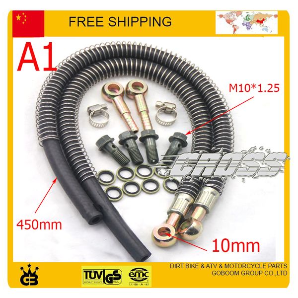 

125cc 140cc 150cc 160cc dirt pit monkey bike atv quad accessories modified motorcycle radiator oil cooler hose pipe m10 screw