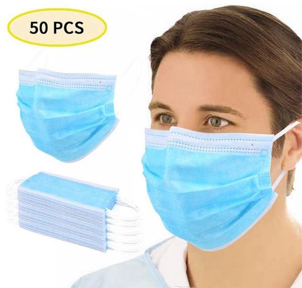 

wholesale face mask 100% brand new and thick 3-layer masks with earloops for salon, home use comfortable in stock dhl free