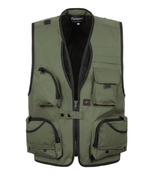 

2019 new outdoor sport fishing life vest men breathable mesh with many pockets tactical vest detachable male quick dry vests, Black;white