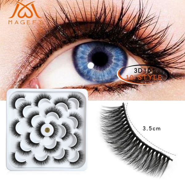 

new 10 паѬ natural ложне Ѭени подделне Ѭени длинне макиж 3d ноѬка lashes наѬаив