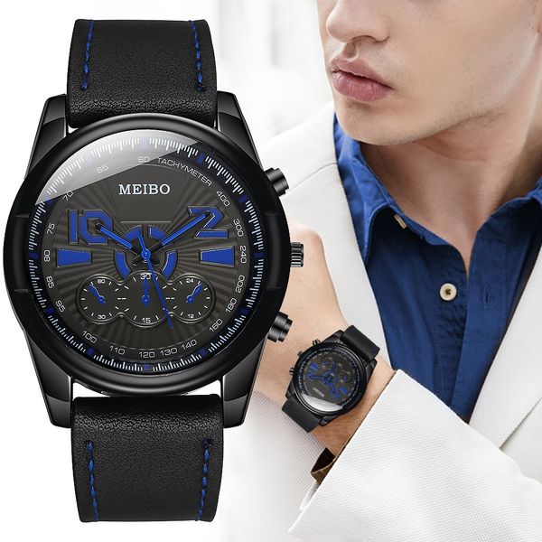 

gofuly men watch meibo fashion creative geometric round belt men's quartz watch gift fashion mens watches casual slim mesh steel, Slivery;brown