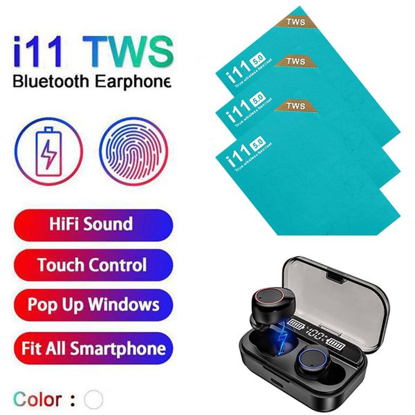 

2020 wireless bluetooth in-ear headphones airs i11 tws macaron v5.0 tws bluetooth earphones sports sweatproof headphone i11 touch earbuds