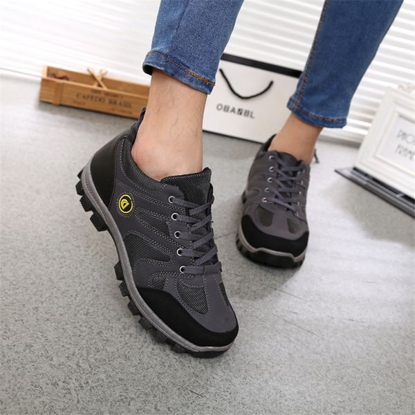 

2018 outdoor hiking shoes men's waterproof walking travel shoes lightweight wearable breathable non-slip climbing sneakers women