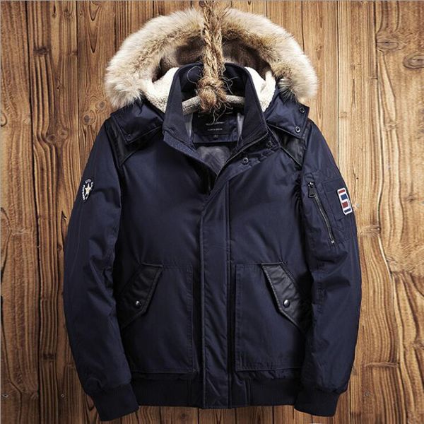 

mens winter parkas casual thick warm coat breathable coats windbreaker male parka hombre men clothing, Black