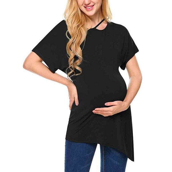 

summer nursing women casual loose black newborn vetement allaitement tshirt breastfeeding maternity pregnancy clothes 19m13, White