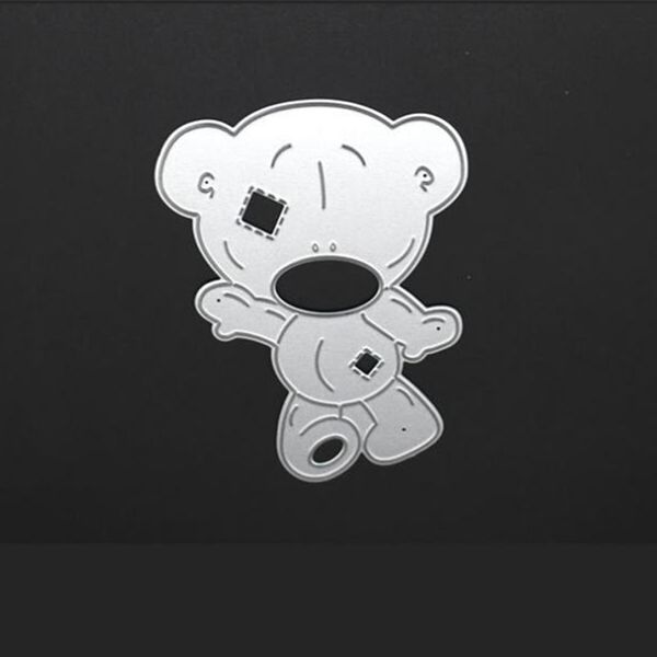 

ylcd348 bear metal cutting dies for scrapbooking stencils diy album cards decoration embossing folder die cuts template mold other decorativ