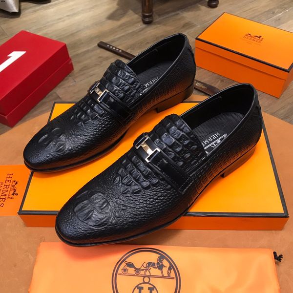 

18ss designers man classic wedding shoes mens large sizes dress shoe casual sapato derby shoes men business shoes 2019 sapato masculino soc, Black