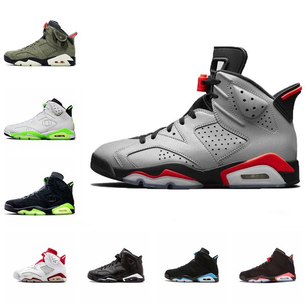 

travis scotts 6 bred 6s mens basketball shoes tinker unc black cat white infrared red retros men designer trainer sport sneakers size 13