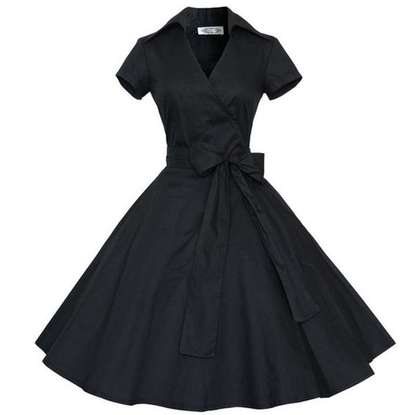 

toppick dot летнее платье плюс размер платье женская одежда вечернее платье офисное бальное платье халат sexy vintage big swing vestidos jur, White;black