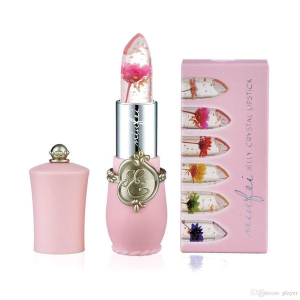 

водостойкая губная помада flower lipstick прозрачная с изменяющимся цветом губная помада с 6 цветами цветочная помада бальзам для губ