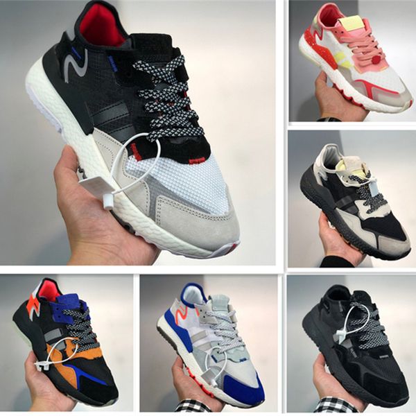 

ultra nite jogger 3m reflective shoes breathable sports shoes triple black all white men trainers sneakers