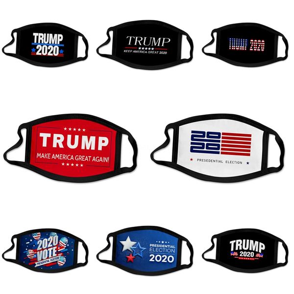 

anti dust face mouth mask mascherine reusable breathable cotton protective children kid cartoon cute designer trump masks #799, Black