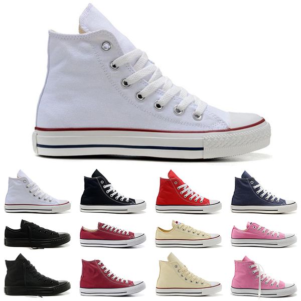 

холст 1970 звезда мужчин женщин повседневная обувь швырнуть белый черный красный розовый женихами тренер скейтборд спорт кроссовки размер 36, Black