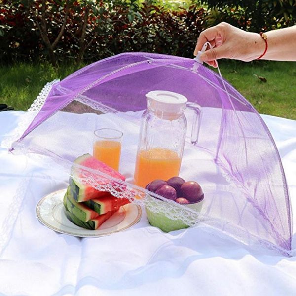 Nuovo multi colore pop-up mesh copertura per alimenti tenda ombrello pieghevole coperture per alimenti da picnic all'aperto di alta qualità WB186