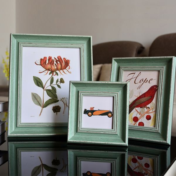

1 pcs european style colorfast moistureproof p frame for home decor vintage deskpicture frames for children marco foto