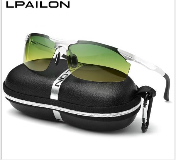 

солнцезащитные очки двойного назначения, поляризаторы, водительские очки, мужские водители в алюминиево-магниевых оправ, White;black