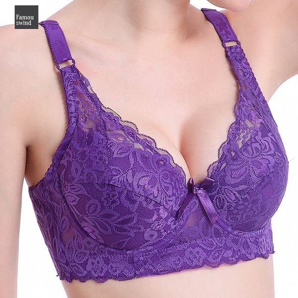 

марка женщины бюстгальтер non convertible ремни новые sexy кружева плюс размер c e dropshipping ультратонкие чистый хлопок 95e белье bralett, Red;black