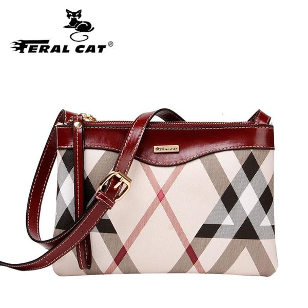 

feral cat new fashion women bag brand shoulder crossbody bags zipper messenger bag for girl handbag ladies phone purse bolso muj