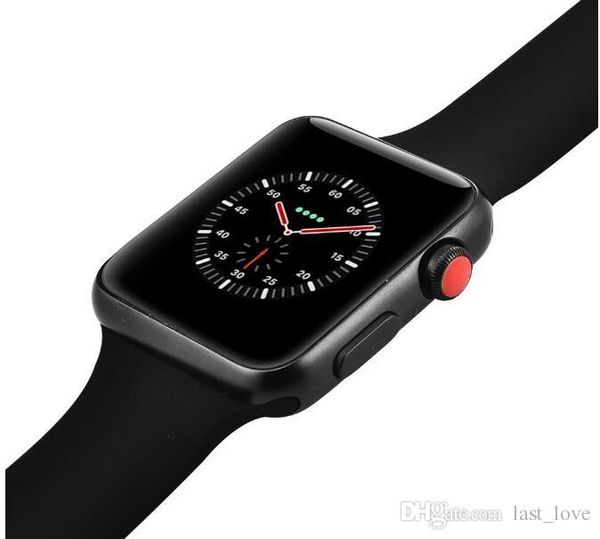 

2018 Newest Version IWO 3 Smartwatch Goophone Watch 3 Magnetic Adsorption Wireless Charger 42mm Bluetooth 4.0 MTK2502 for Android iOS