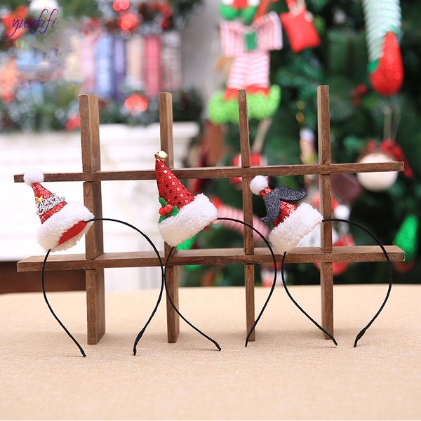 

new 1pcs christmas headband santa xmas hair band clasp headwear head hoop party hairband head hoop christmas gift