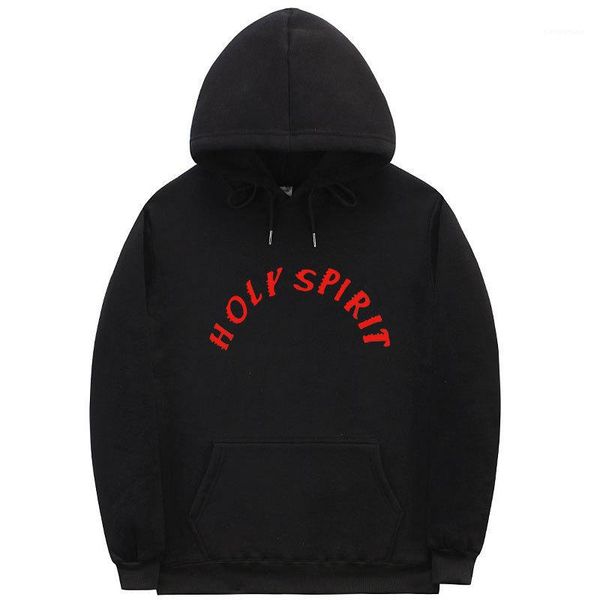 

sleeve high street sweatshirt couple fashion style clothes new holy spirit hoodies men women designer loose long, Black