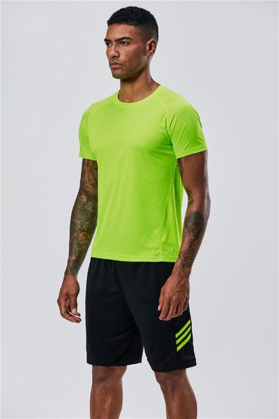 

raibaallu 2019 men's running t-shirt quick dry breathable fitness sportswear gym training clothes solid sports shirts muscle top, Black;blue