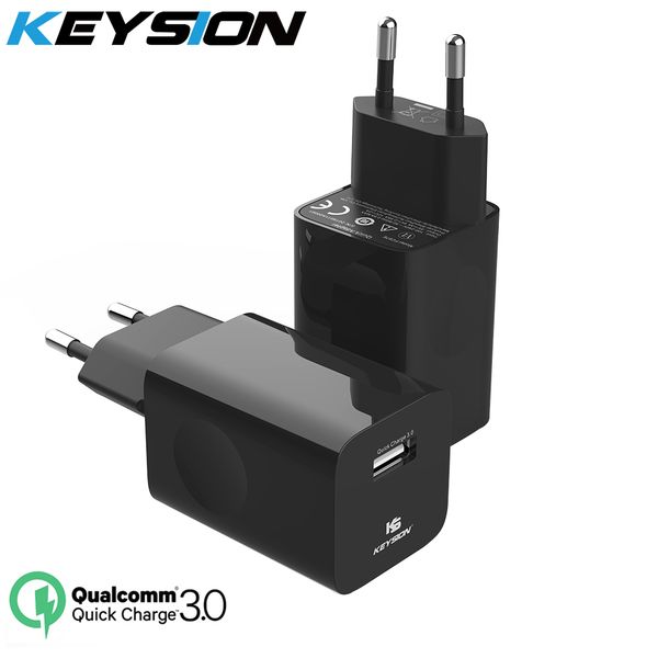 

keysion 24w quick charge 3.0 usb charger for samsung xiaomi huawei fast charging qc 3.0 travel mobile phone charger for iphonexs