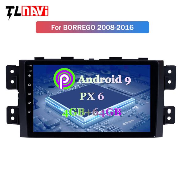 

9 inch px6 4g + 64g android 9.0 car multimedia player авторадио стерео аудио для kia borrego mohave 2008-2012 gps навигации автомобиля dvd