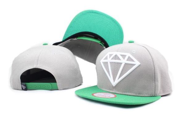 

2019 новый алмаз регулируемый Snapbacks хип-хоп плоская шляпа Спорт кости casquette высокое