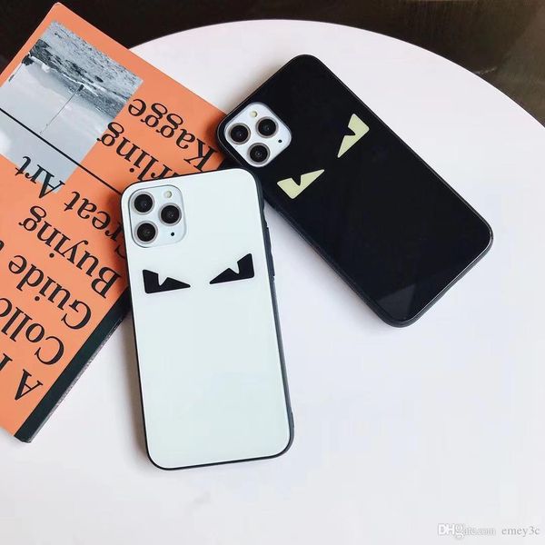 Heißer Luxus-Designer-Trend Italien Street Devil Eyes Handyhüllen für iPhone 13 12 11 Pro XS MAX XR X 7 8 6 6S Plus Hülle Luxus-Schutzhülle aus gehärtetem Glas