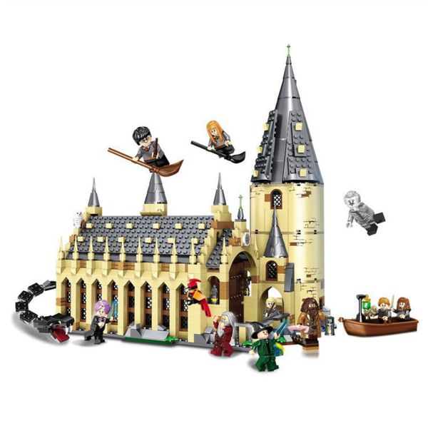 

926pc harry movie potter et 16052 compatible with model building kit ca tle hall block toy 75954 jp39144 j190722