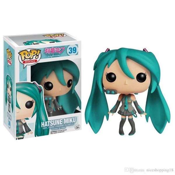 

promotion funko pop vocaloid - hatsune miku vinyl action figure with box #229 gift doll toy ing