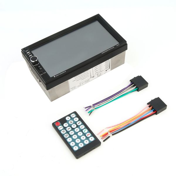 

2 din 7021b bluetooth 7 inch screen display aux input auto car dvd fm/mp5 player vehicle rear view camera input