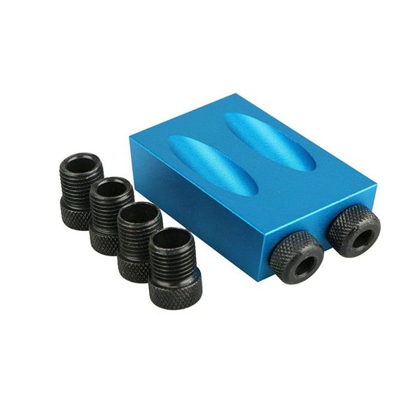 

7pcs woodworking hole jig kit 6/8/10mm angle drill guide set hole puncher locator jig drill bit set for diy carpentry tools