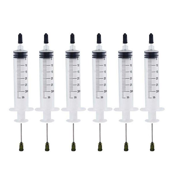 

шприцы 30мл 30cc 14g советы caps разлить клеи клей гель crafts