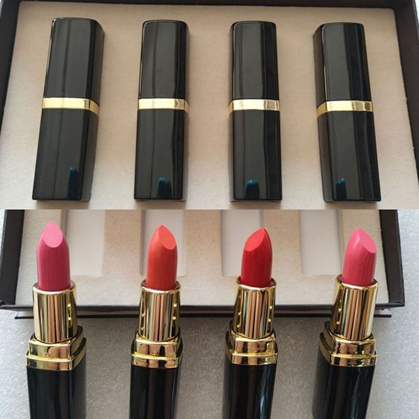 

марка помада 4color губные помады 4шт / набор губной помады макияж set matte lipstick 4color губы палочки составляют косметические 4 шт / ко