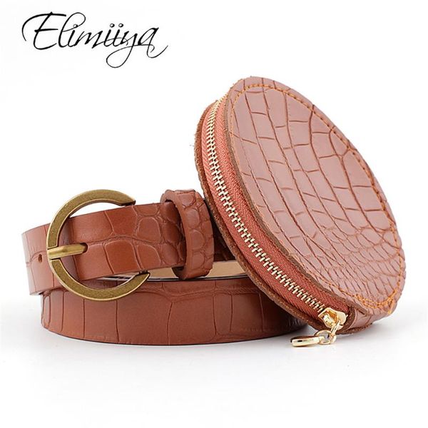 

elimiiya belt bag women female fashion ins style coin purse wild women's belt-bag belts waist-bag, Black;brown