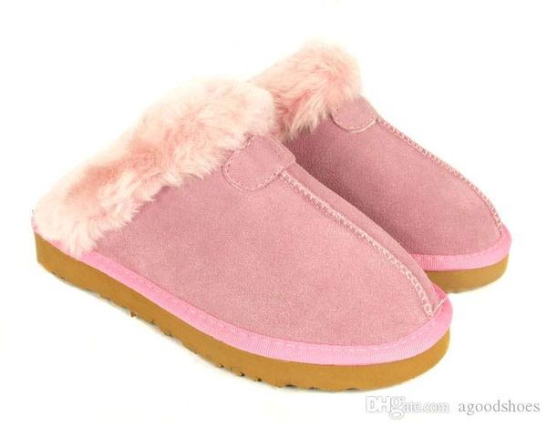 

gfit booties warm warm cotton slippers men womens slippers womens boots snow boots brand designer indoor cotton leather slippers, Black