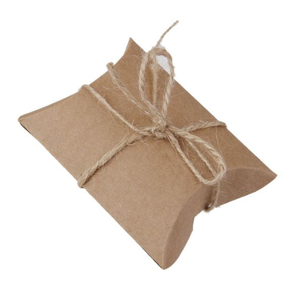 

50 pcs gift gift box box pillow wedding birthday brown