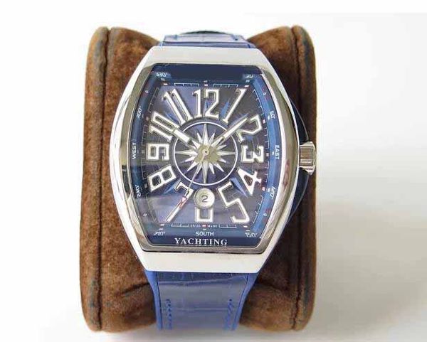 

mens vanguard v45 diams blue diam 44mm x 54mm abf eta 2824 blue textured dial with numeral markers numeral automatic wristwatches hoot, Slivery;brown