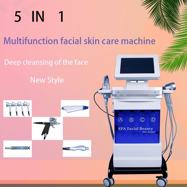 

5 в 1 микродермабразия машины цены алмазная дермабразия кожи пилинг алмазный пилинг вакуумная машина фотон кожи омоложение уход за кожей