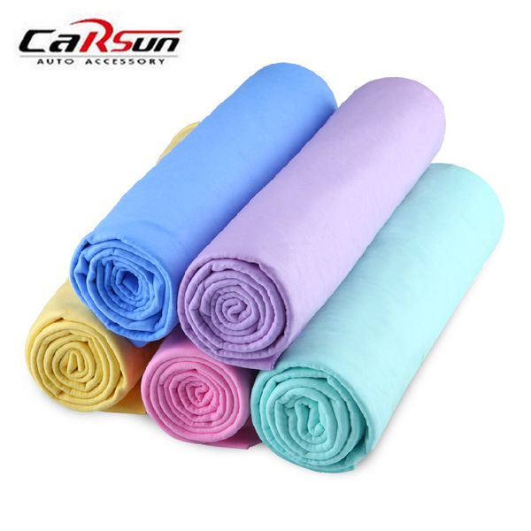 

pva synthetic chamois car cleaning wash towel absorbent quick dry towel car maintenance accessories with storage case 43*32cm