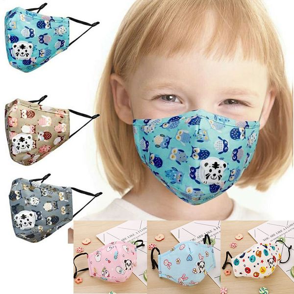 

children pm2.5 with breathing valve cotton insert masks anti smog activated carbon protective masks with 1 pcs filter xd23616